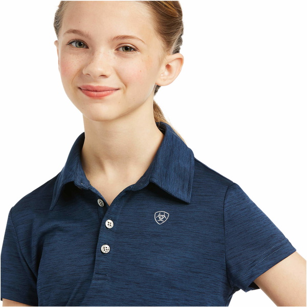 Ariat Junior Laguna Short Sleeve Polo Top 10039498 - Navy